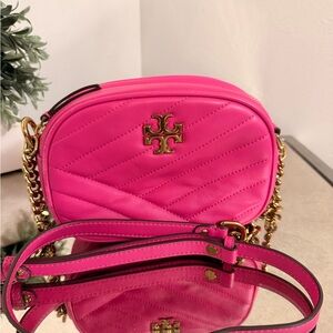 Tory Burch Kira Chevron camera crossbody bag